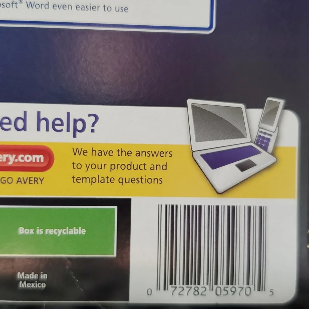 Avery high visibility labels